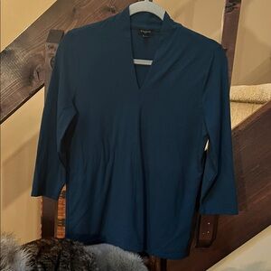 Talbots Mp Women's Deep Green Long Sleeve Top